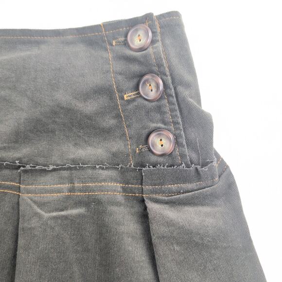 Xers Corduroy Micro Mini Skirt Pleated Y2K SleazeRevival Grunge Junior's XL - Picture 2 of 7
